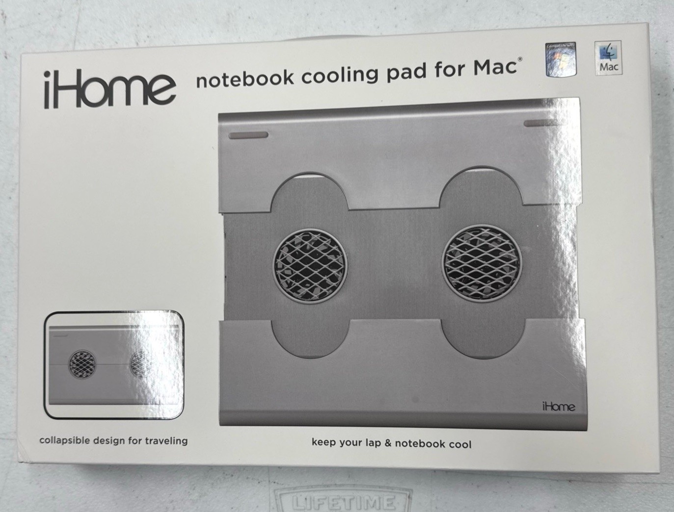 iHome Notebook Cooling Pad For Mac Computers / Laptops - White ,BRAND NEW SEALED