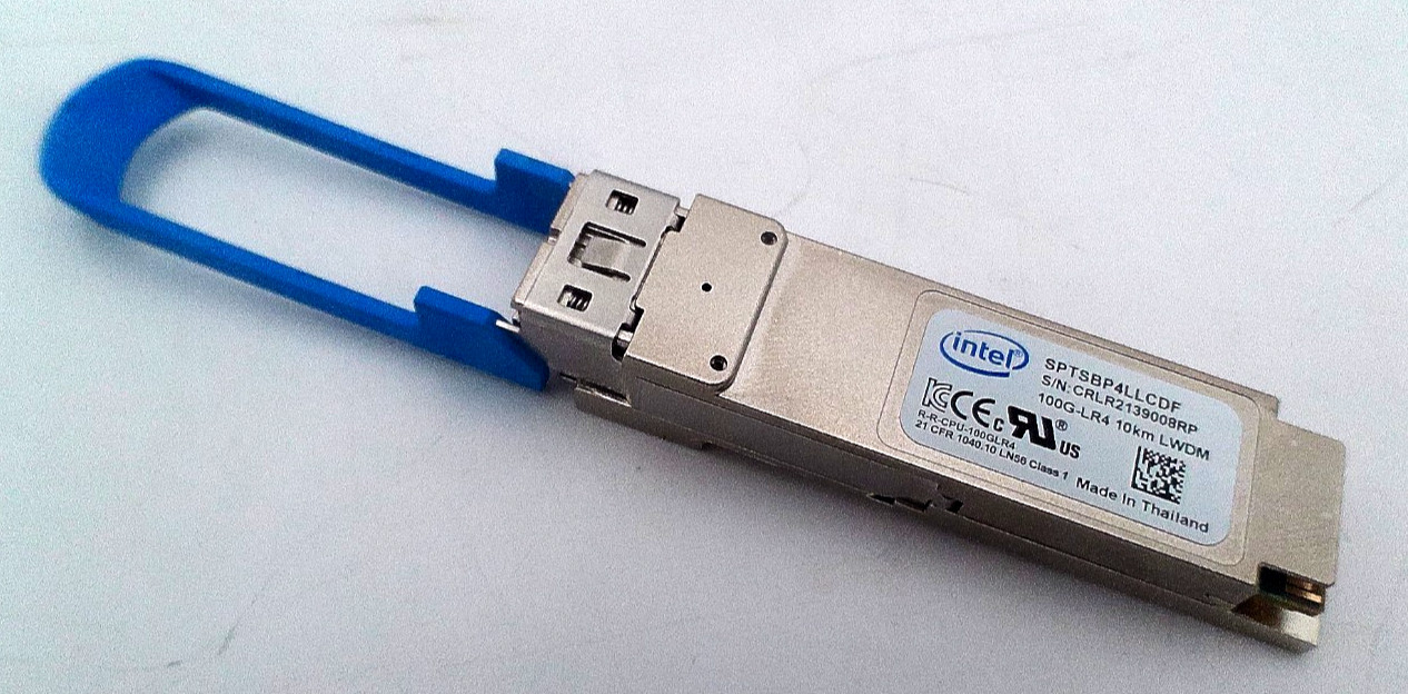 Intel 100G LR4 QSFP28 10KM Optical Transceiver (SPTSBP4LLCDF)