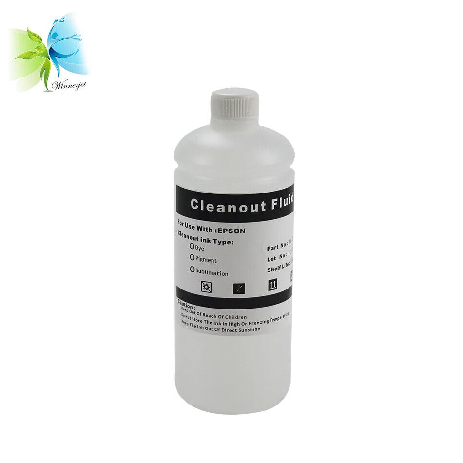 ECO SOLVENT / UV ink textile ink printhead water based cleaning liquid solution
