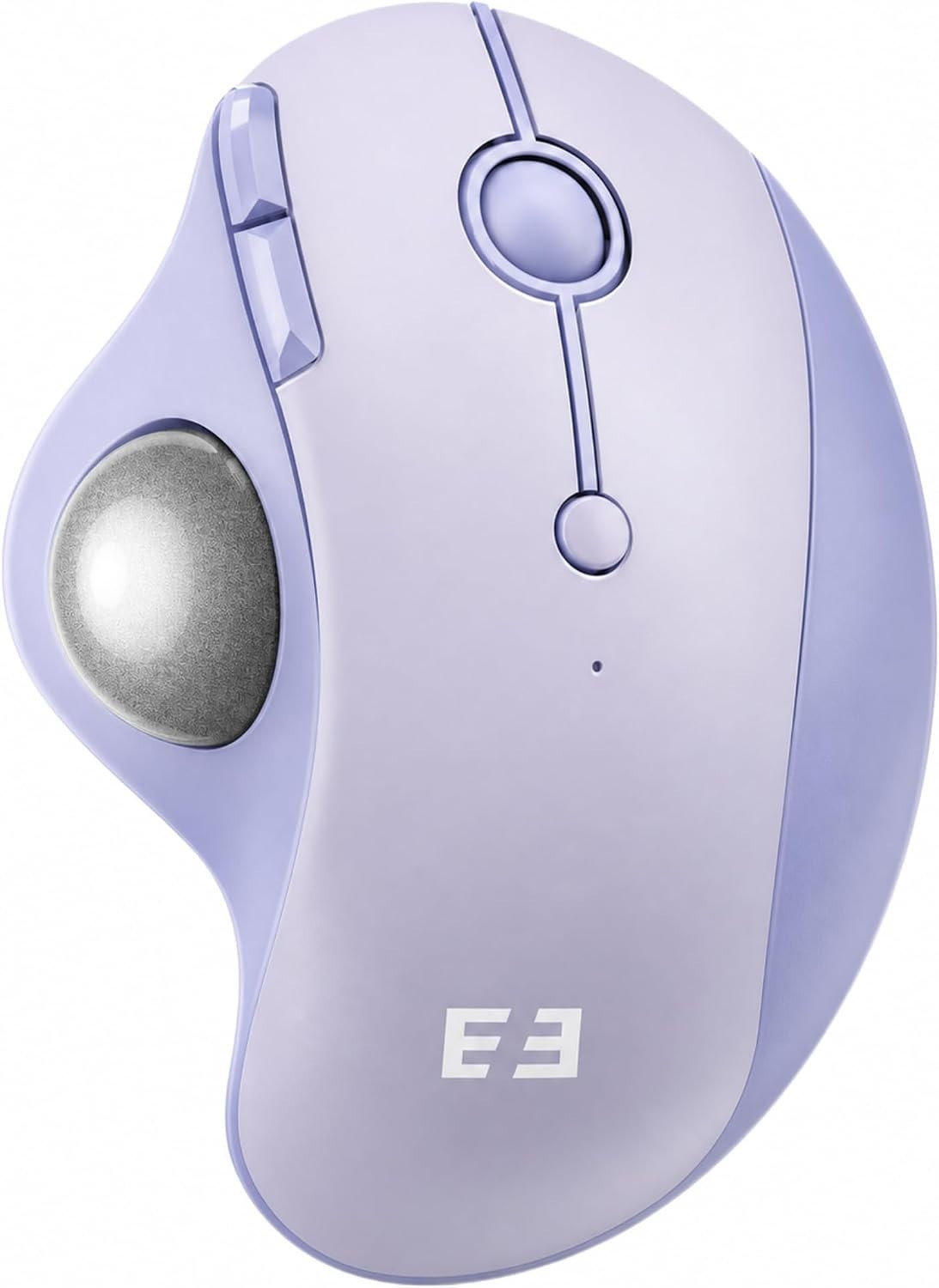 Seenda Wireless Trackball Mouse Ergonomic USB Bluetooth Light Purple