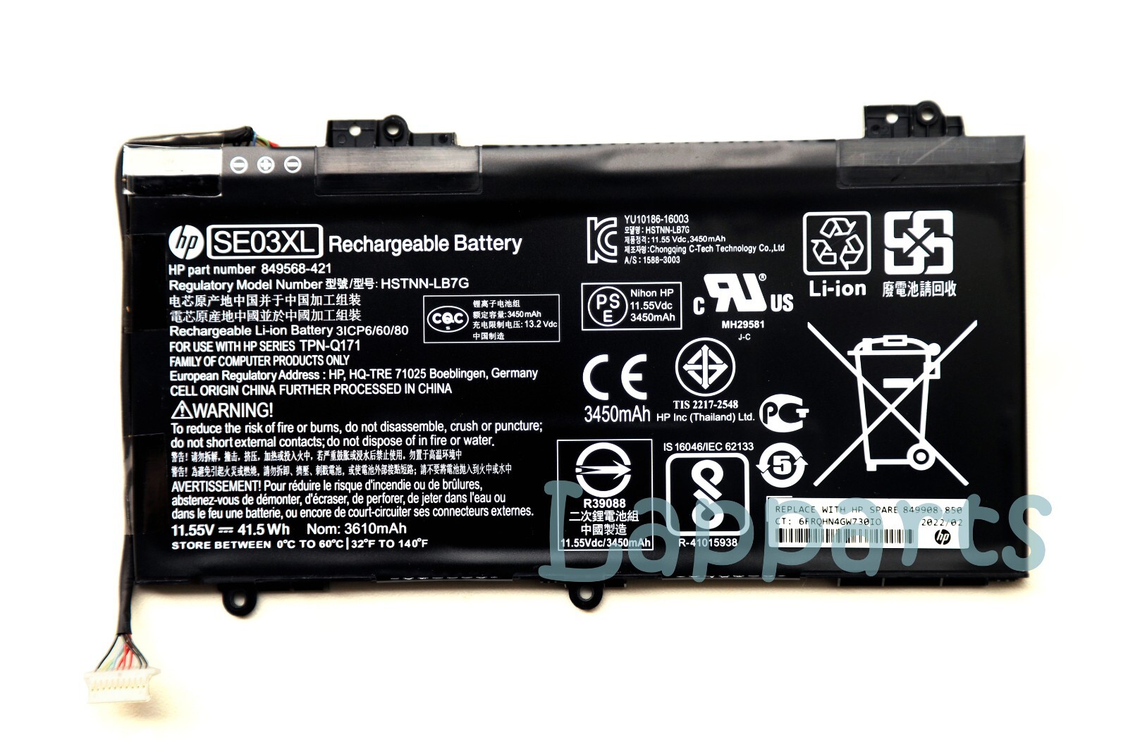 Original SE03XL Battery for HP Pavilion PC 14 HSTNN-LB7G 849568-421 849908-850