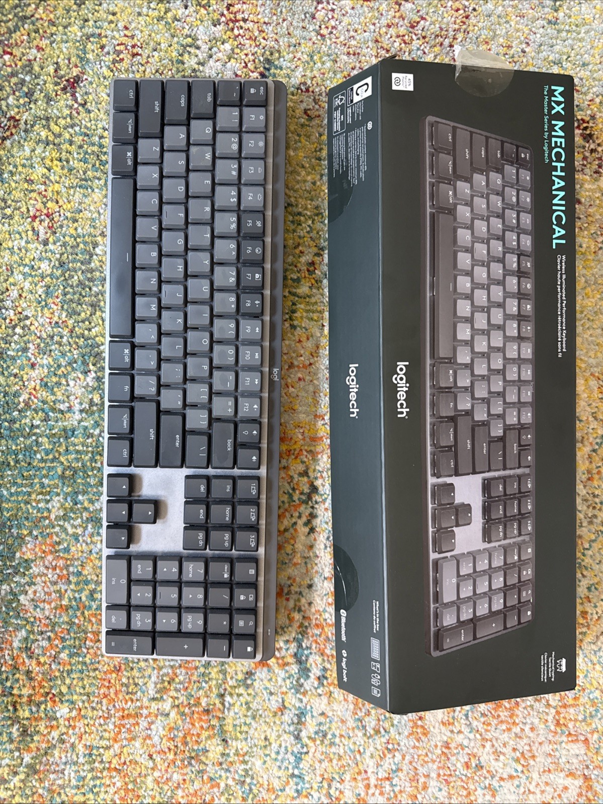 Logitech MX Mechanical Wireless Keyboard - Graphite (Tactile Quiet Switches)