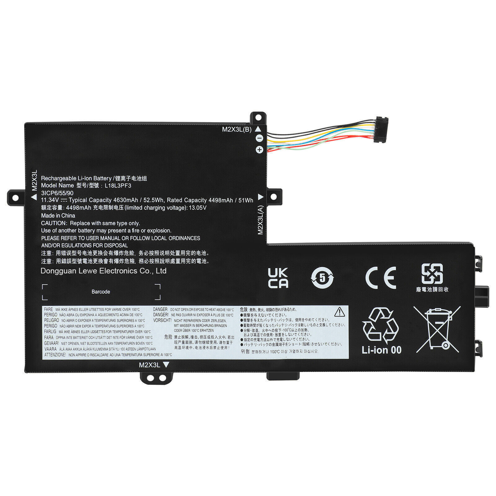 Genuine L18C3PF7 L18L3PF2 L18L3PF3 L18M3PF6 Battery for Lenovo Ideapad S340-14