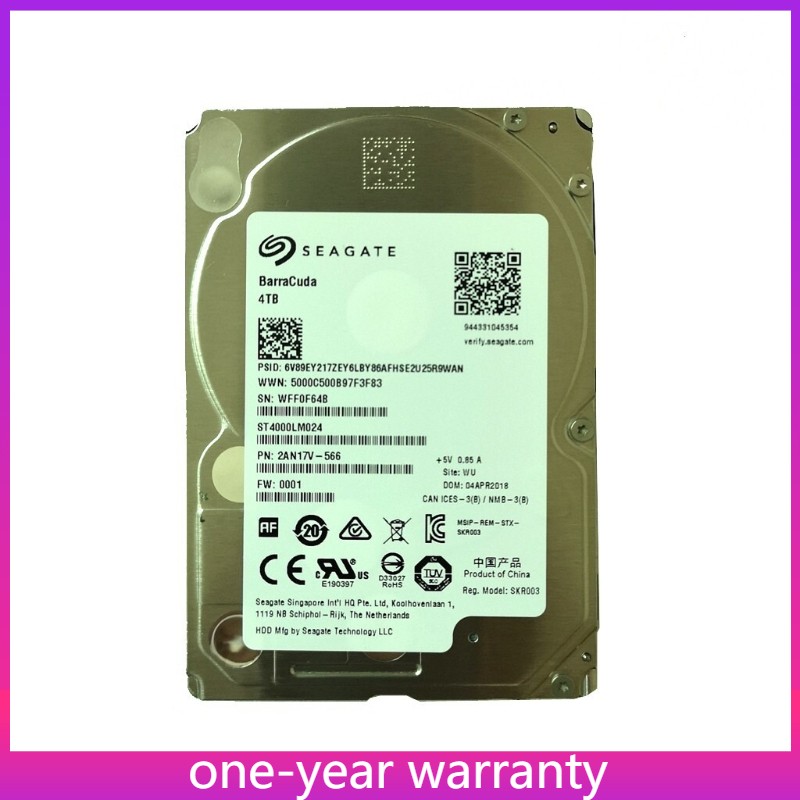 Original Seagate 4TB ST4000LM024 5400RPM 128MB SATA 2.5" HDD Hard Drive 15mm