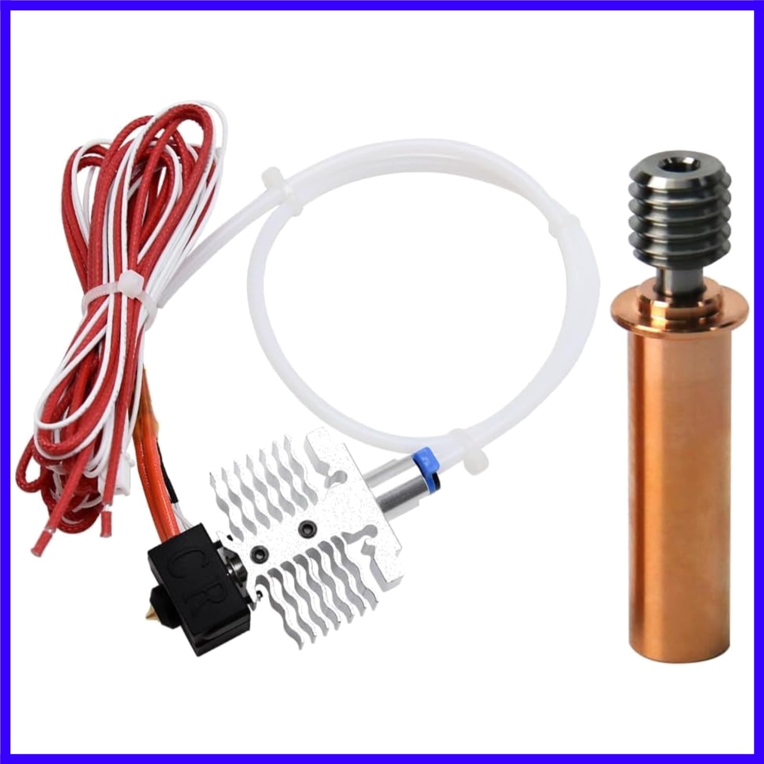 Ender 3 V2 Neo Hotend Kit Extruder Hot End 0.4mm Nozzle + 1pc Bimetal Heatbre...