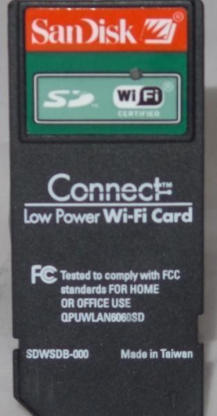 SanDisk Wireless Connect 802.11b Wi-Fi SDIO Card (SDWSDB-000-768)