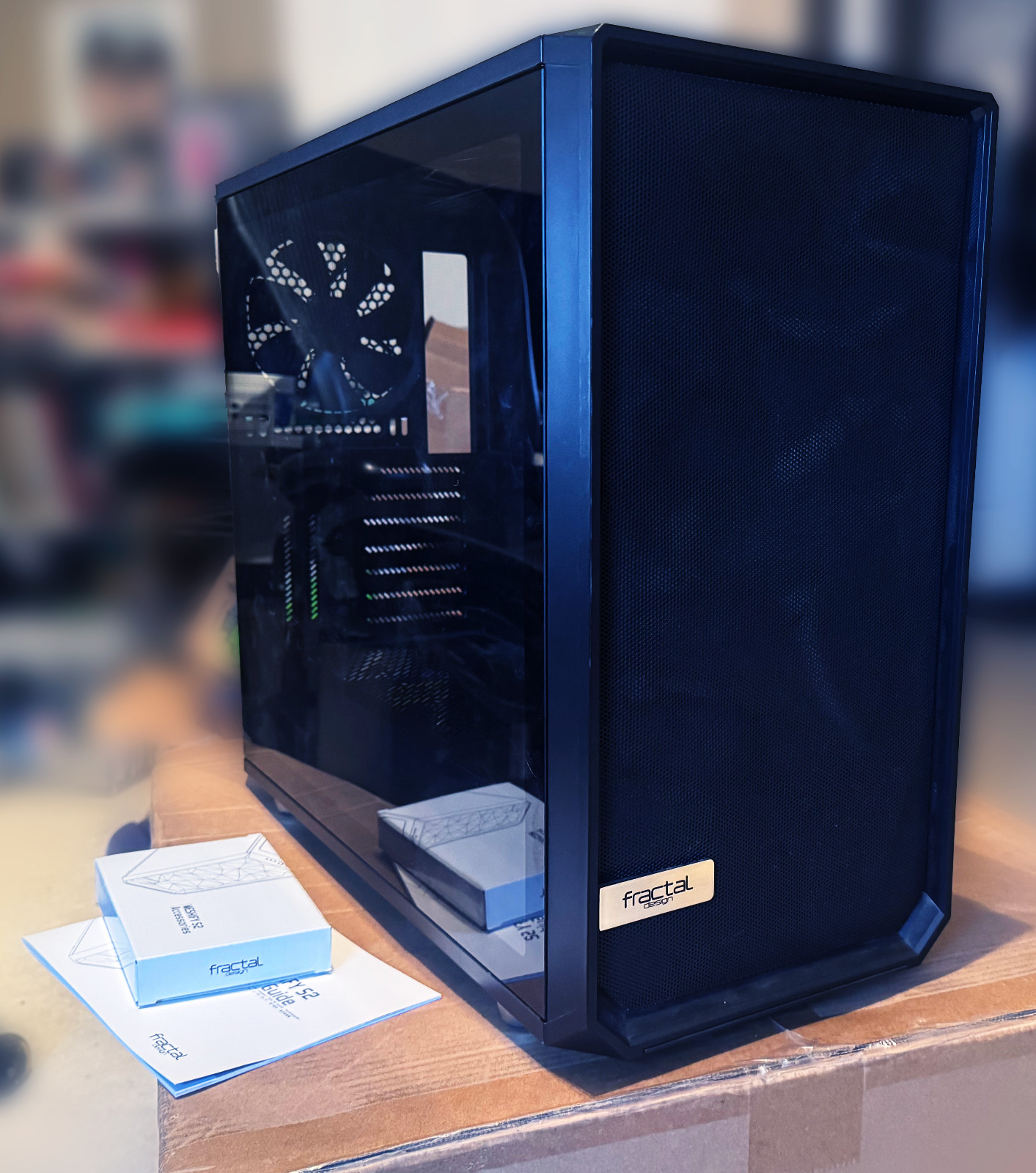Fractal Design Meshify S2 Black Tempered Glass PC Case – Fans & Accessories