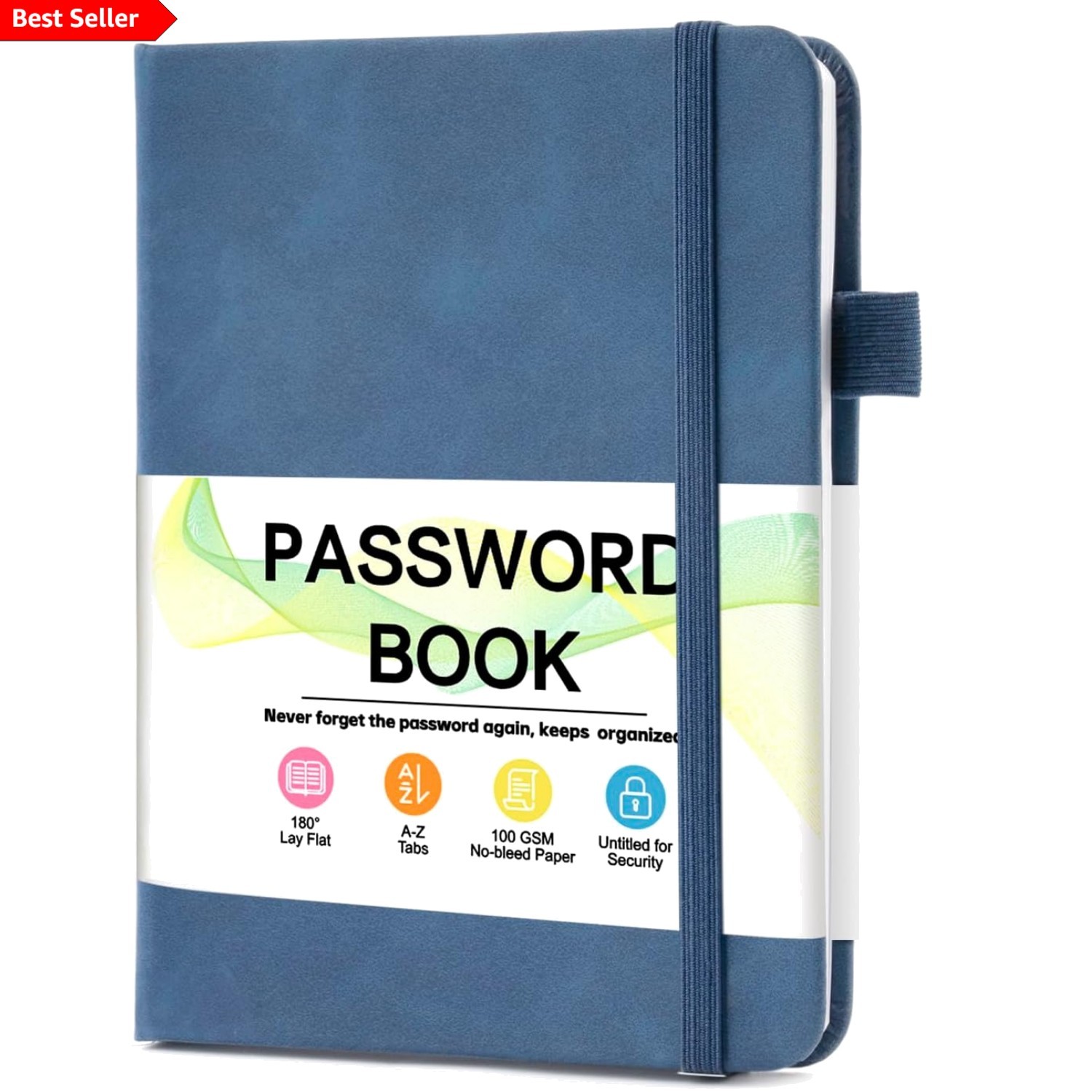 Secure and Stylish Password Journal - 4.3"x5.7", 160 Pages with Easy Access Tabs