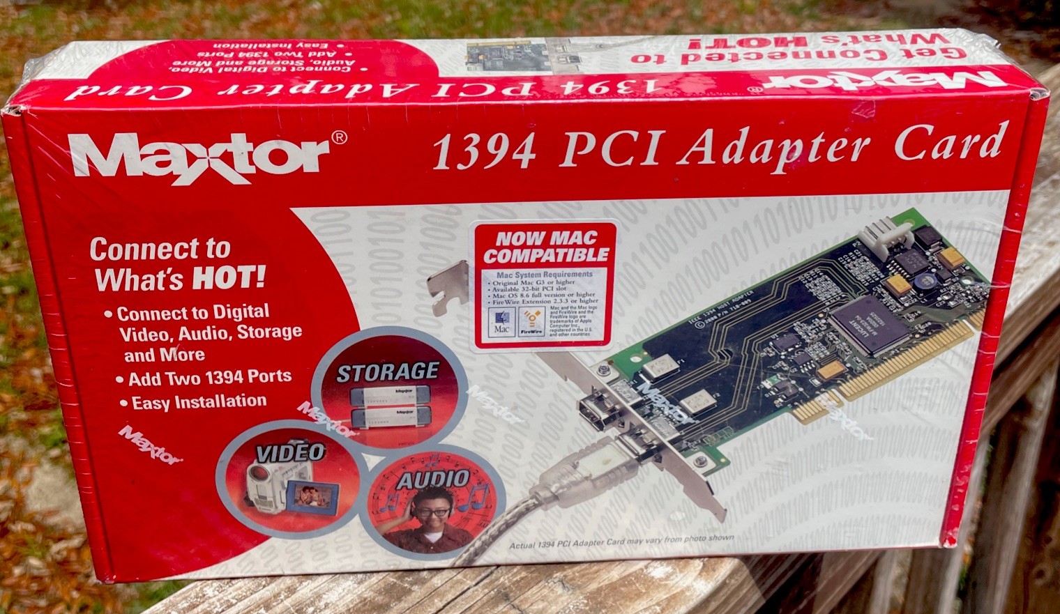 Maxtor 1394 PCI Adapter card K01PC1394A Factory Sealed Fast & Easy Installation