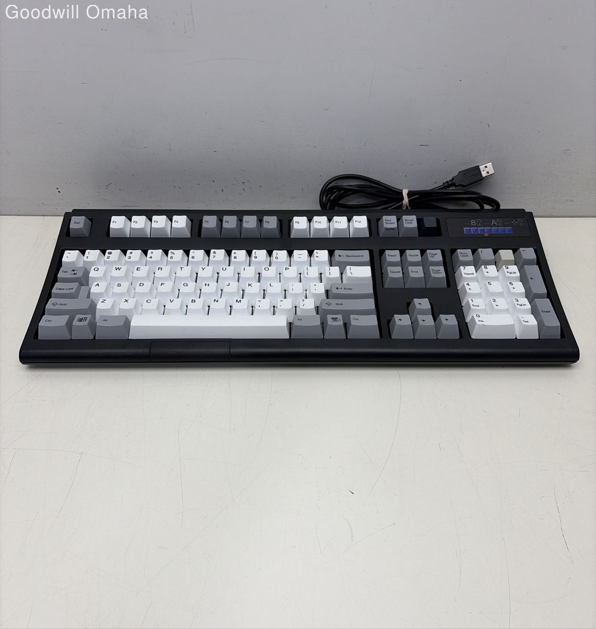 Unicomp Keyboard Model M UT40P3A Black Gray White USB FOR PARTS OR REPAIR