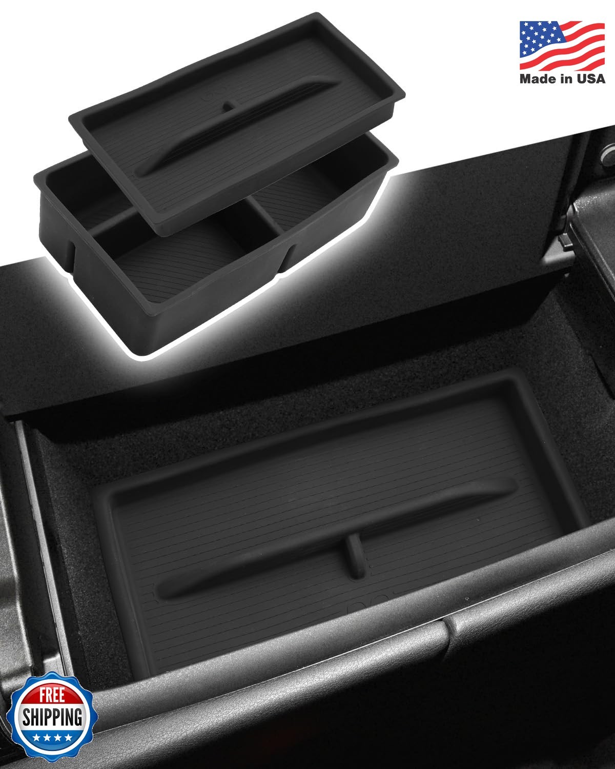 CDEFG Dual-Layer for 2023-2025 2026 Lexus RX 350 Center Console Organizer Tray-