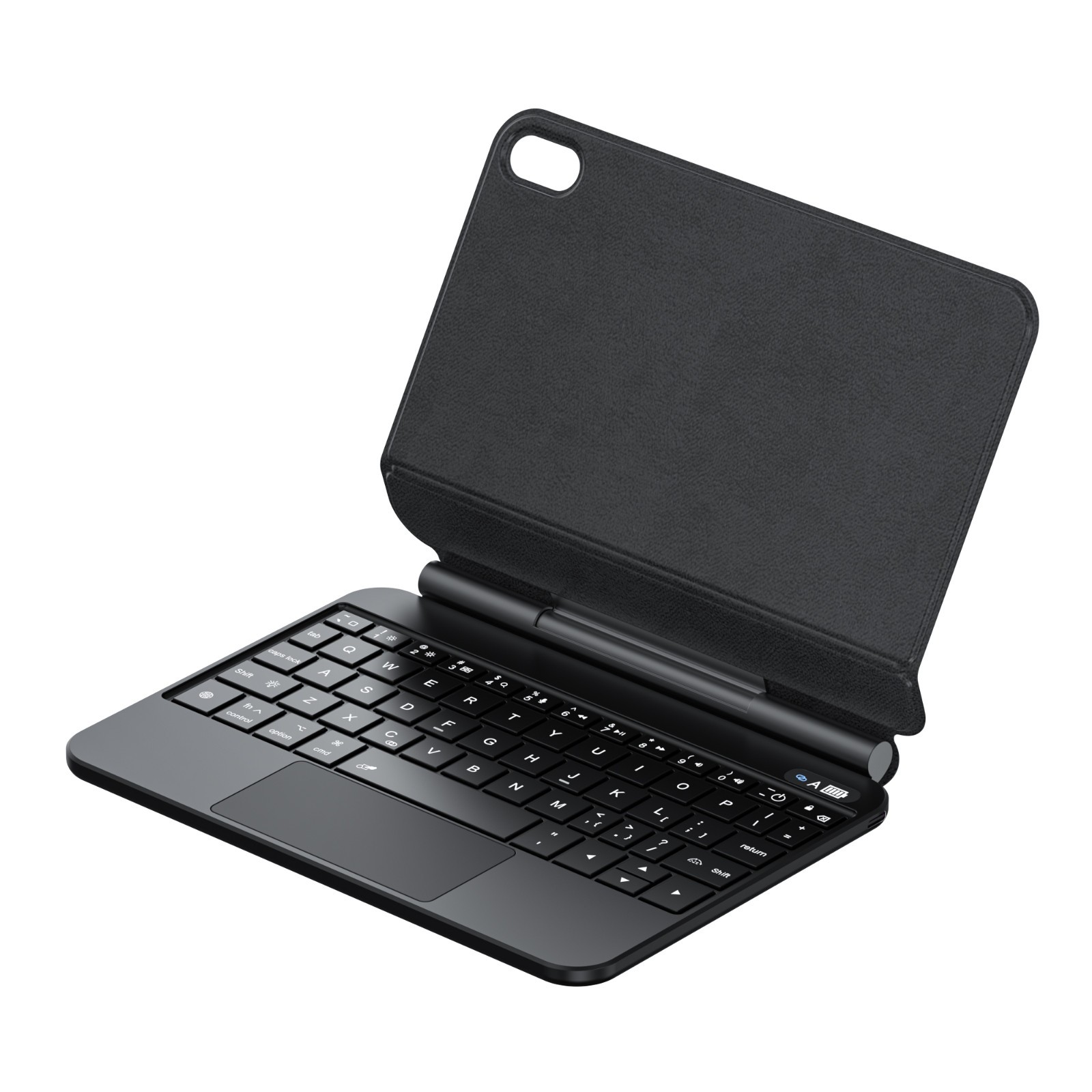 For Apple iPad Mini 7th/6th 3in1 Stand Leather Magnetic Removable Keyboard Case