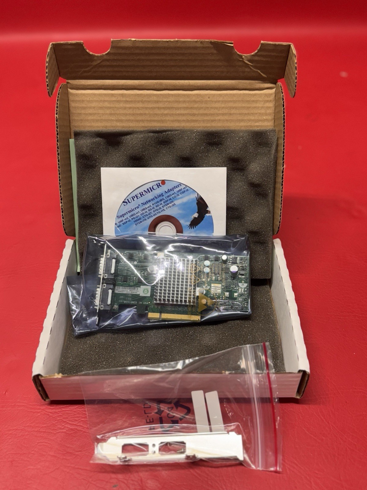 Supermicro Standard Low-Profile 2 Port 10-GIGABIT Ethernet LAN Card AOC-STG-I2