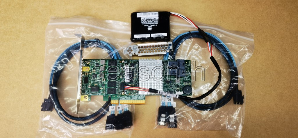 Supermicro AOC-S3108L-H8iR LSI 3108 SAS 2GB Cache 12GB+CVM02+BBU+8643 to sata