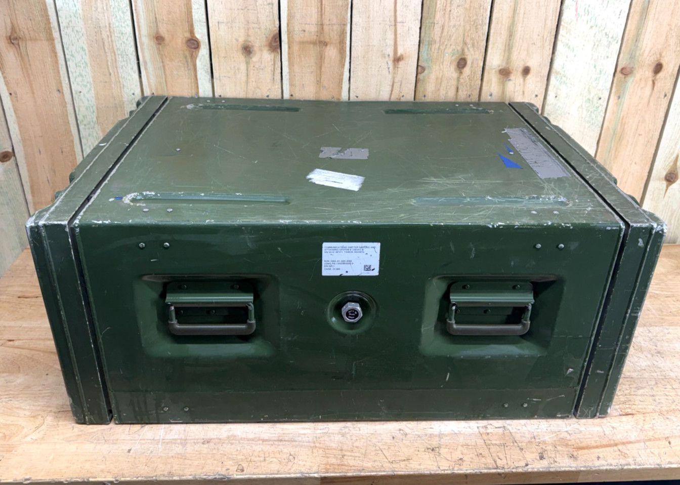 Zarges Metal Server Rack Military Surplus W/ 6U 24x19" Frame Rackmount Case