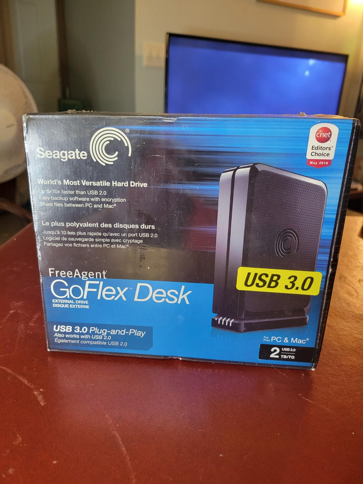 Seagate FreeAgent GoFlex Desk 2TB USB 3.0 7200RPM 3.5in External HD NEW SEALED