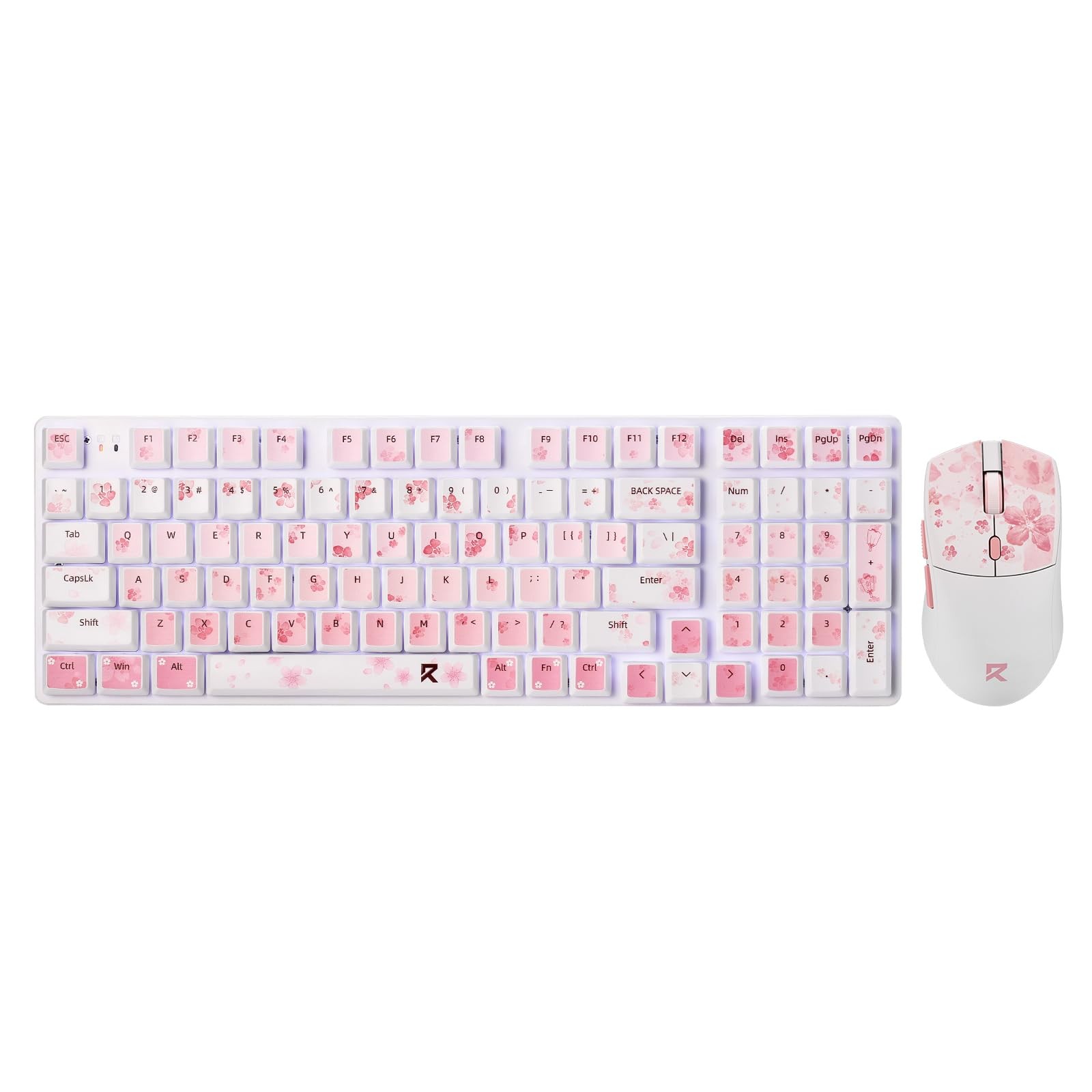 New Best Redragon BS 7552 Wireless Keyboard & Mouse Combo, 98 Keys Low-Profile