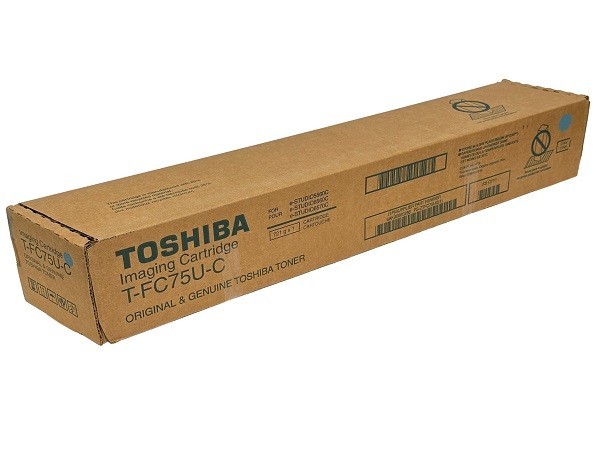 New Genuine Sealed Box Toshiba T-FC75U-C Cyan Toner Cartridge We Ship Fast