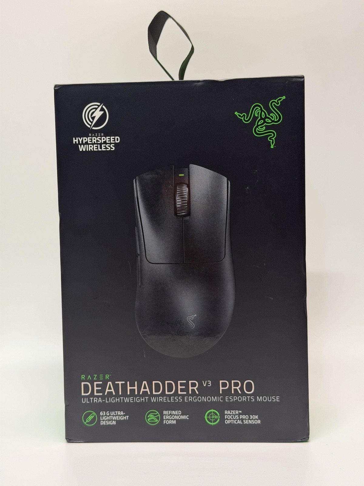 Razer DeathAdder V3 Pro Wireless Ultra Lightweight Gaming Mouse Black Brand New