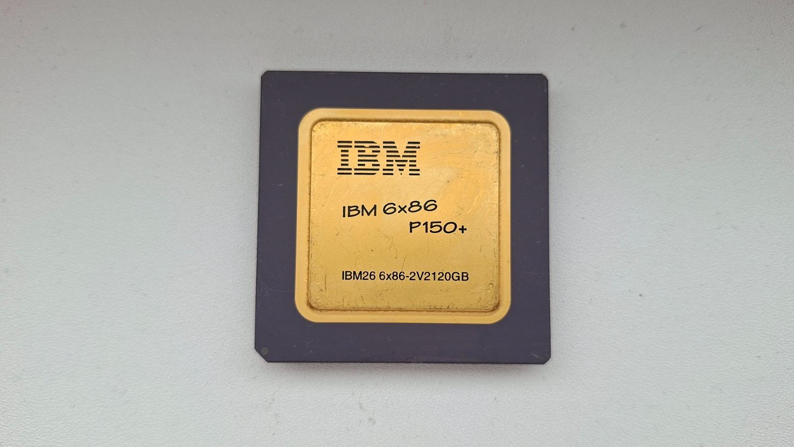 IBM 6x86 P150+ 6x86-2V2120GB 6x86 rare round lid vintage CPU GOLD