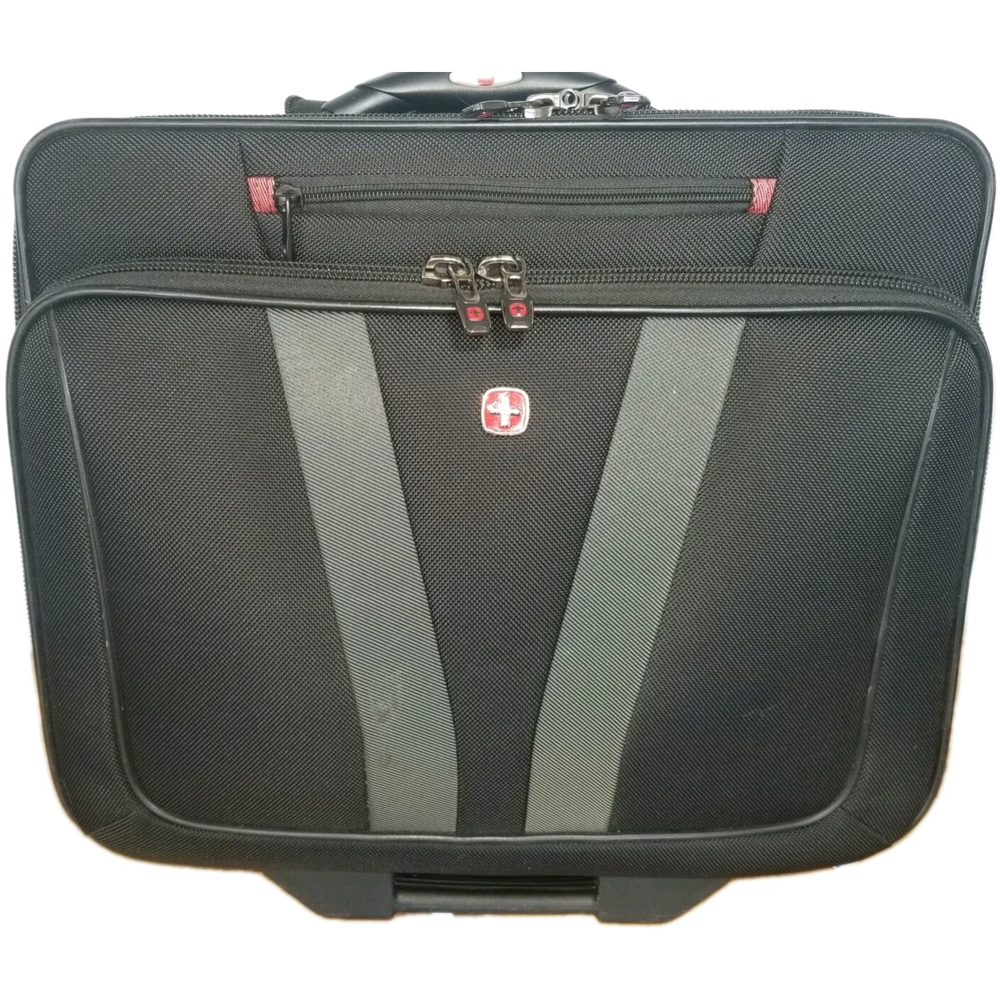  Swiss Gear by Wegner Rolling Carry On Laptop Bag Black/ Silver