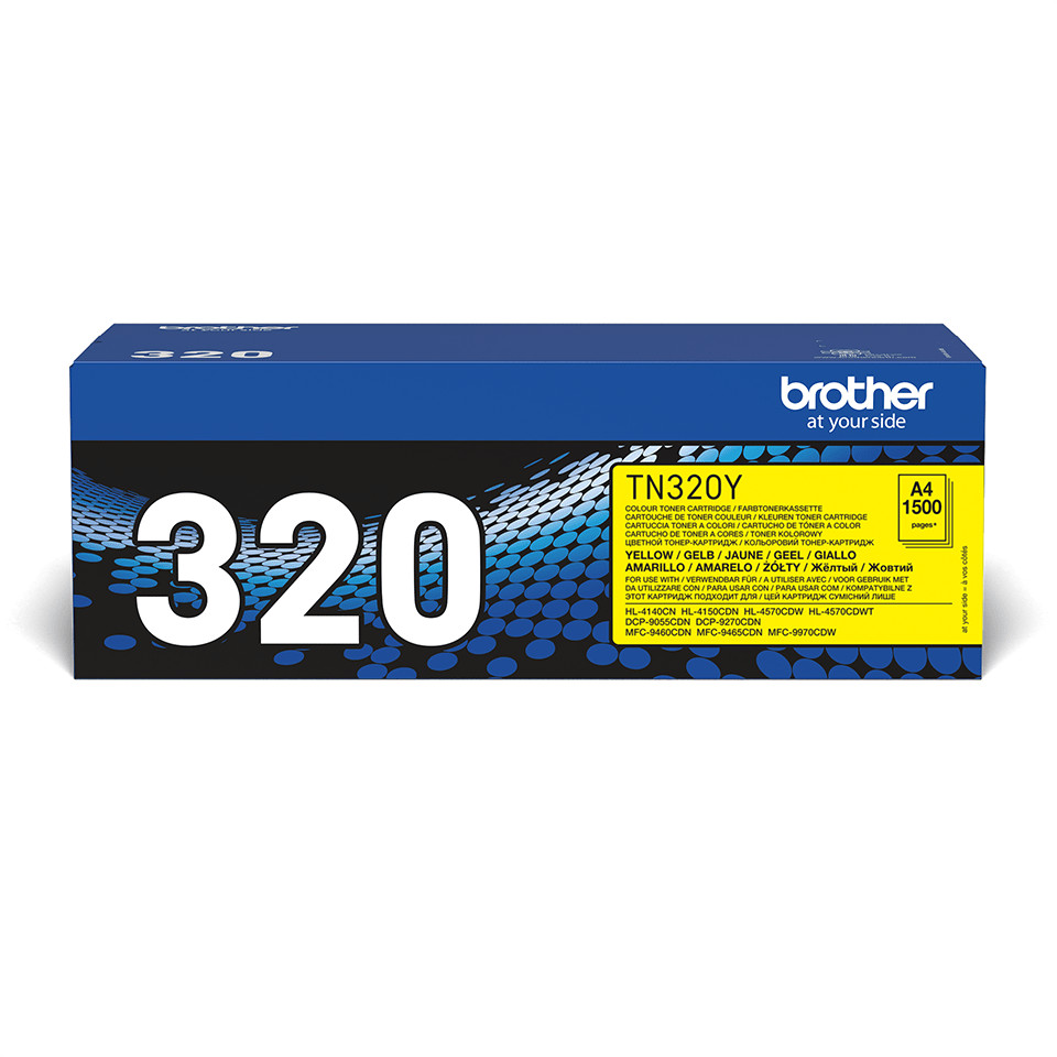 Brother TN-320Y Yellow Original Toner 1500 Pages High Quality