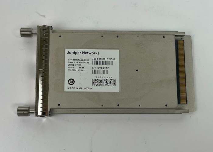 Lot of  2 Juniper 740-035329 CFP-100GBASE-SR10 100GbE CFP MMF MPO Transceiver