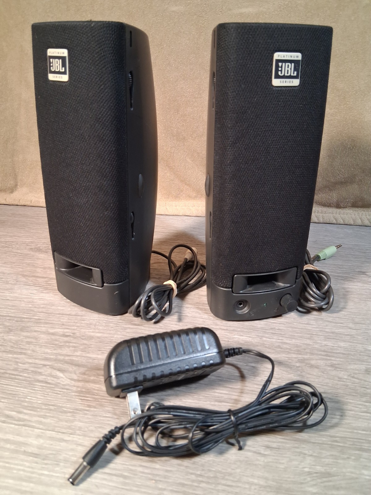 JBL Wired Computer Speakers SP08A11 259139-001 Compaq ~ Tested, works great
