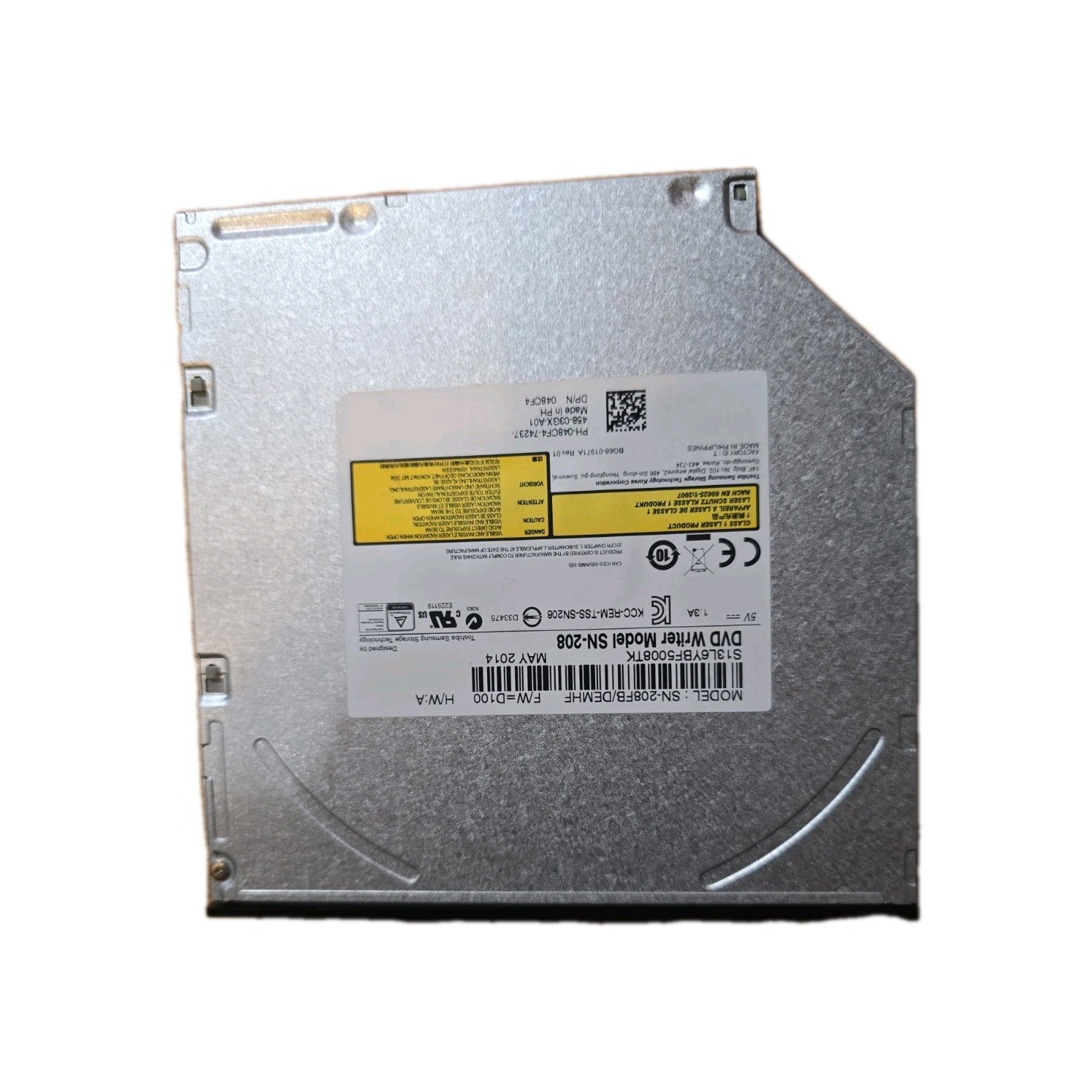 Dell TSST SN-208FB Slim SATA Laptop DVD Writer Optical Drive DP/N 048CF4