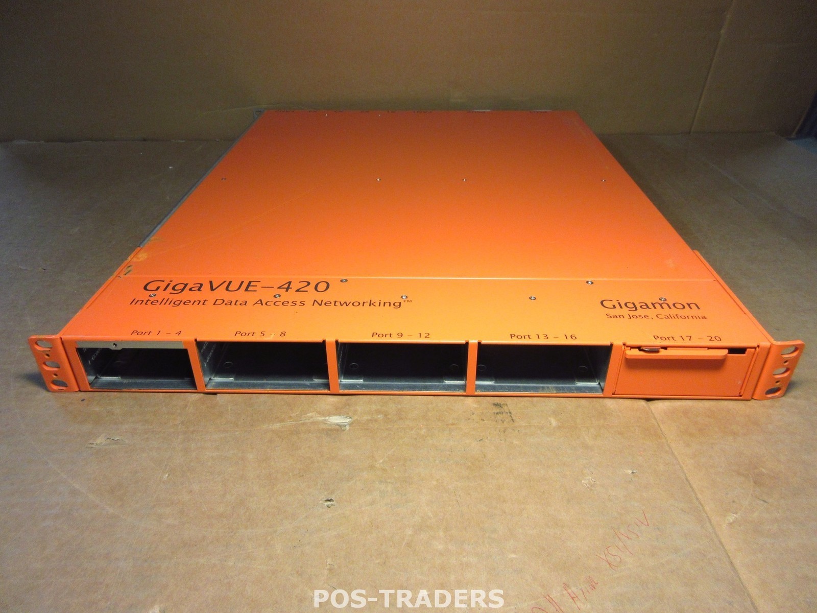 GIGAMON GIGAVUE-420 TRAFFIC VISIBILITY NETWORK NODE - EXCL MODULES, PSU, FANS