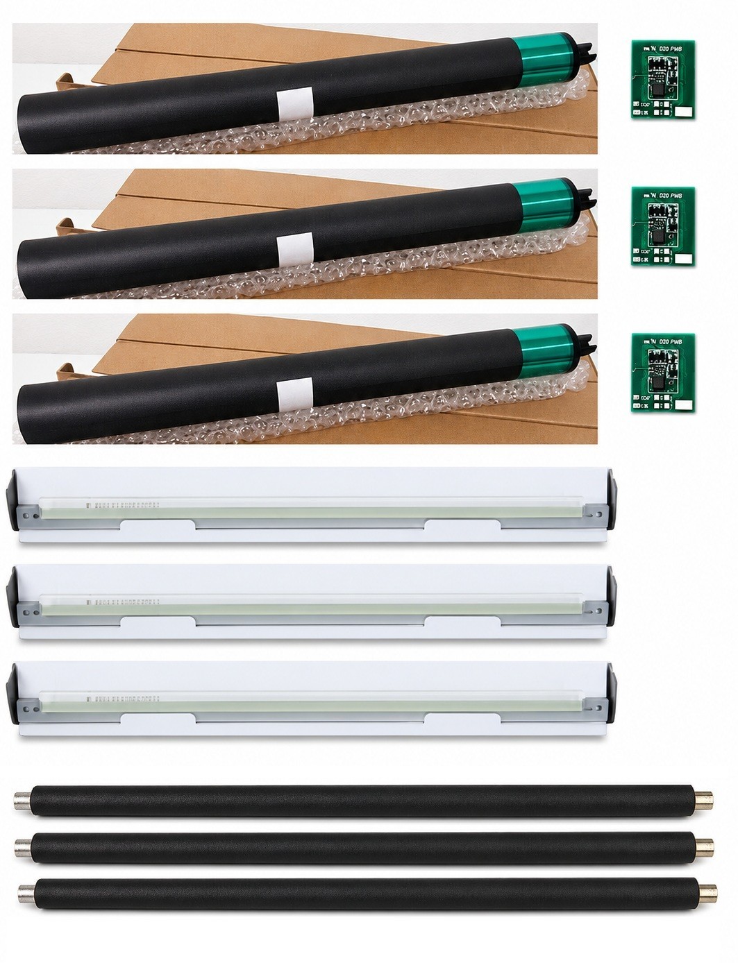 3 x COLOR OPC DRUM KIT FOR XEROX WorkCentre 7755/7765/7775