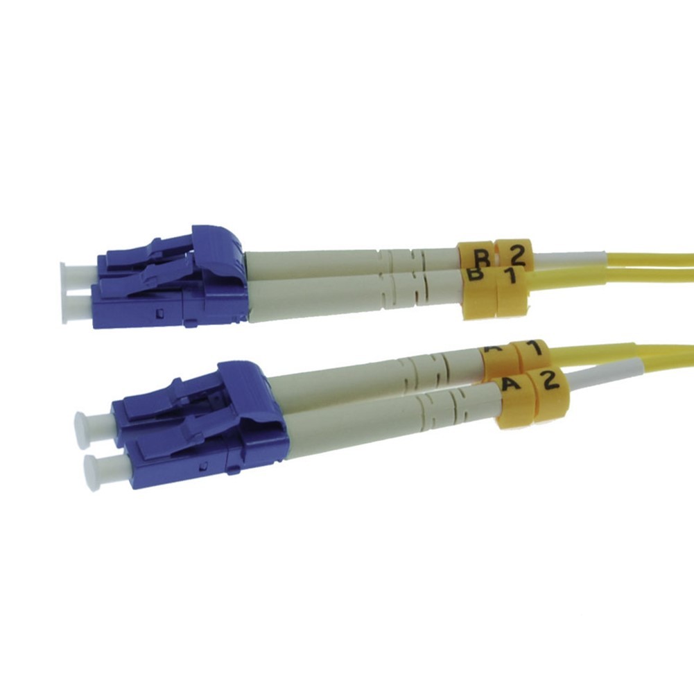 1-50m LC UPC to LC UPC Duplex Single Mode 9/125 Fiber Optic Optical Patch Cable