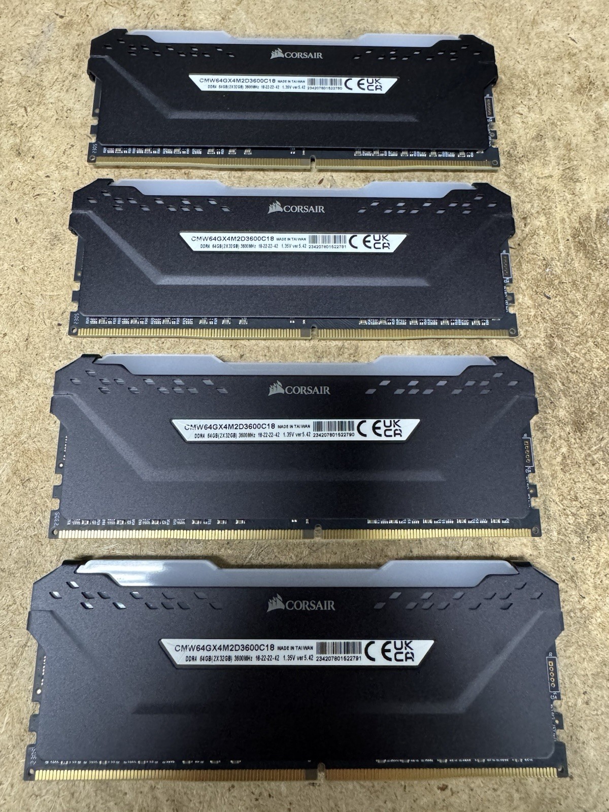 Corsair Vengeance RGB Pro 128GB 4x32GB DDR4 3600MHz C18 RAM Kit