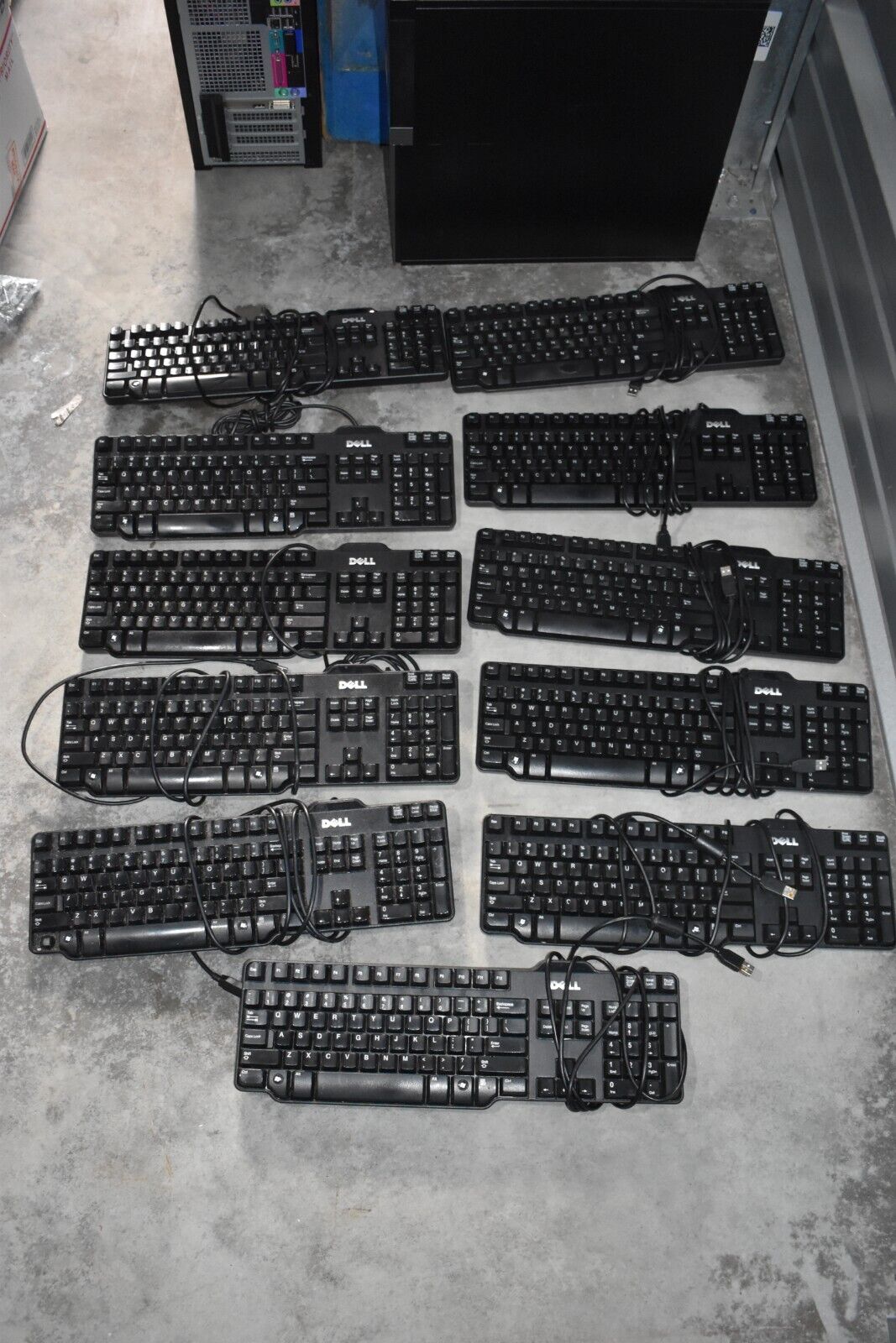 Dell SK-8115 Wired Keyboard (Lot Of 11) RT7D50 W7658 L100 USB Black
