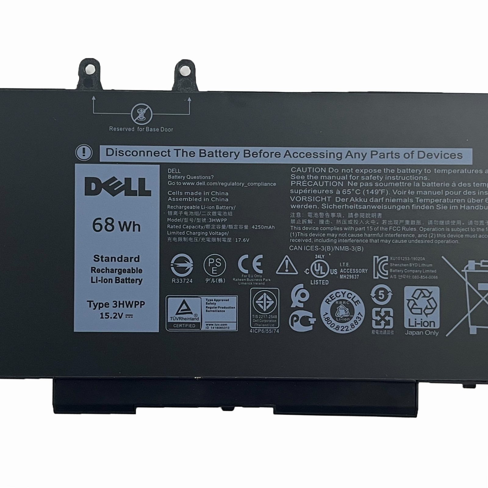 OEM 68WH 3HWPP Battery For Dell Latitude 5511 5510 5501 5401 Precision 3541 3551