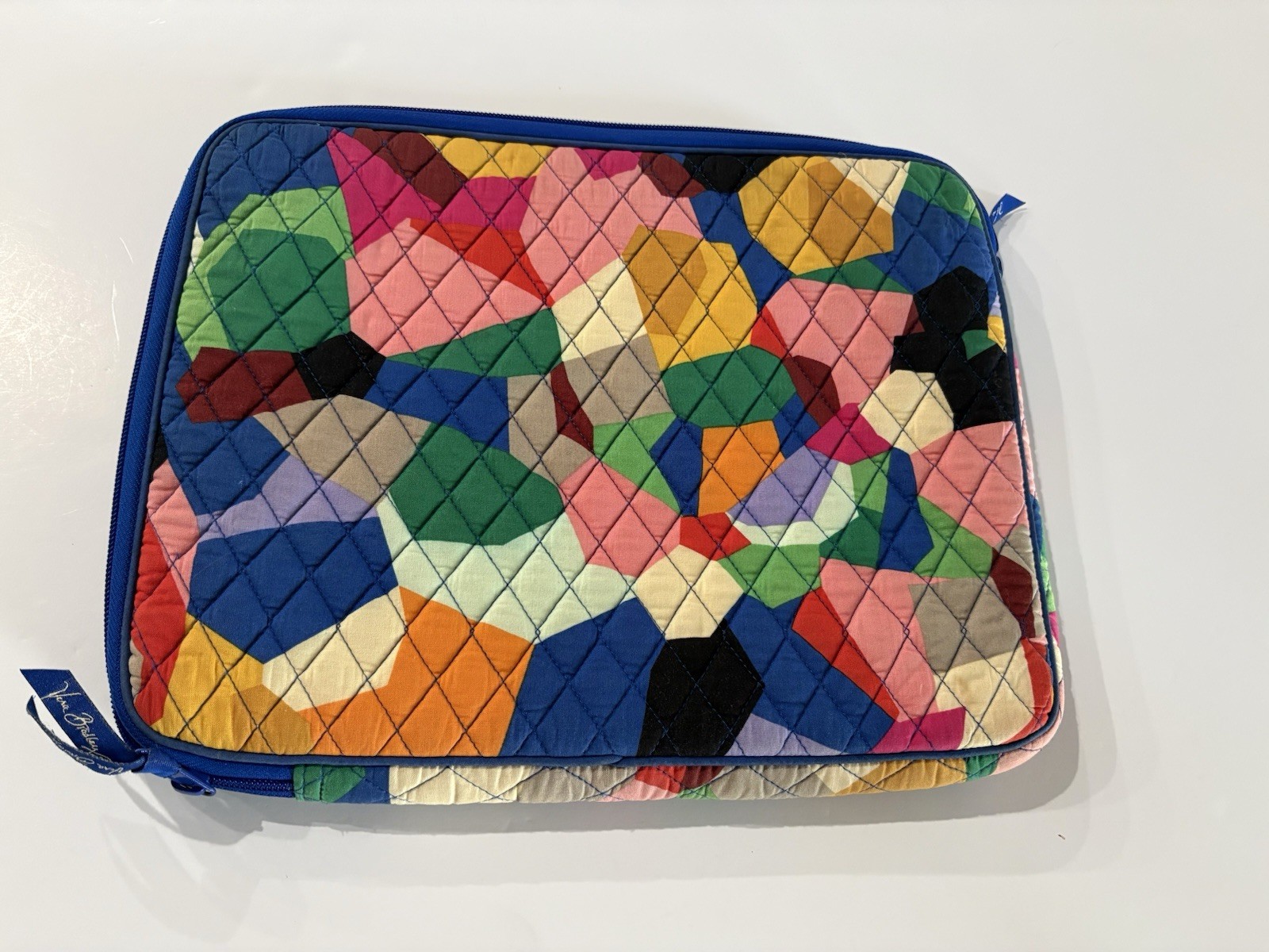 Vera Bradley Quilted Padded Laptop Sleeve Case 14x11" Multi Color