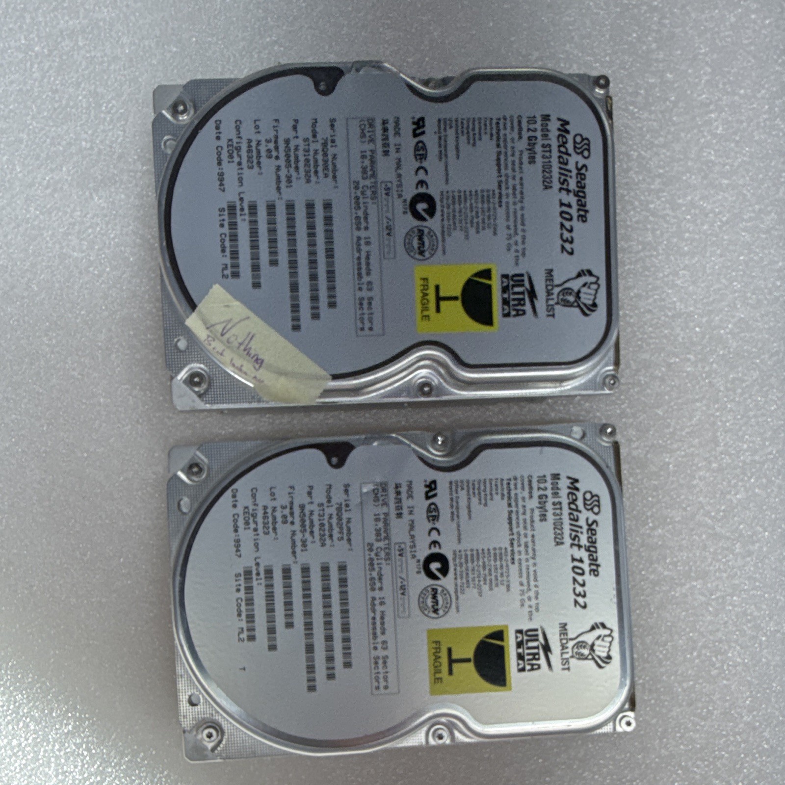 Seagate Medalist sT310232A (10232) 10.2GB (Lot Of 2)