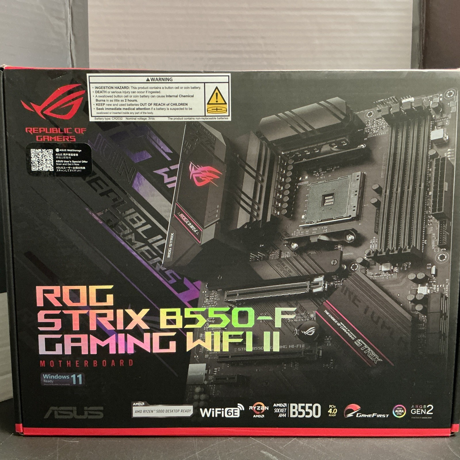 ASUS ROG STRIX B550-F GAMING WIFI II - Motherboard - ATX - Socket AM4 - AMD B550
