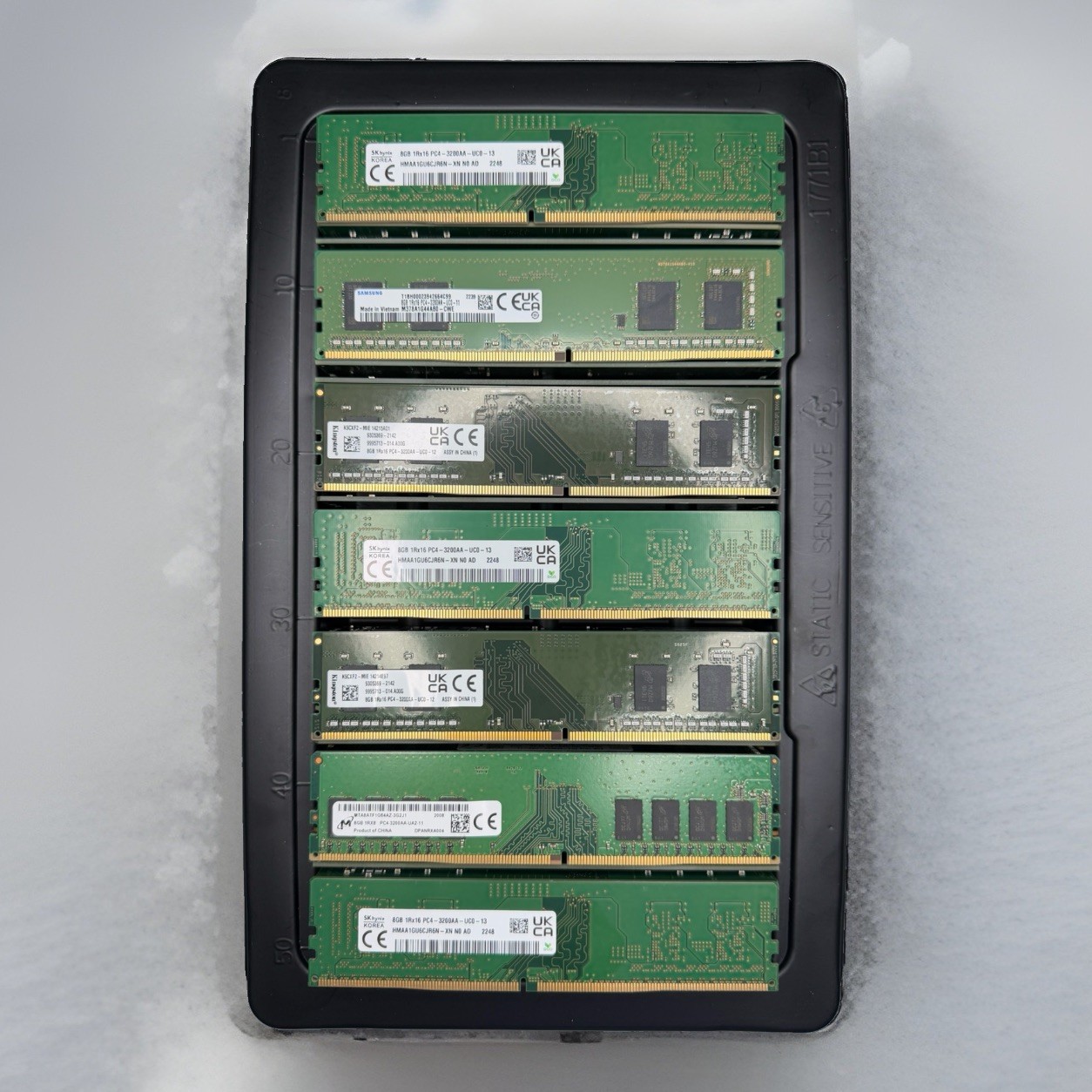 Lot Of 50 8GB DDR4 3200MHz PC4-25600 DIMM Desktop Memory Mixed Brands