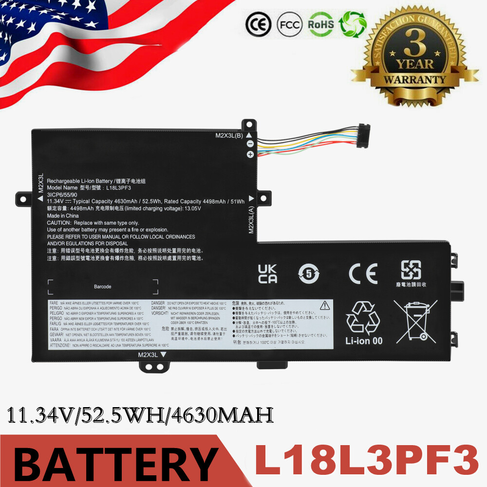 ✅L18L3PF3 L18C3PF7 L18M3PF6 battery for Lenovo ideapad S340-15API S340-15IWL