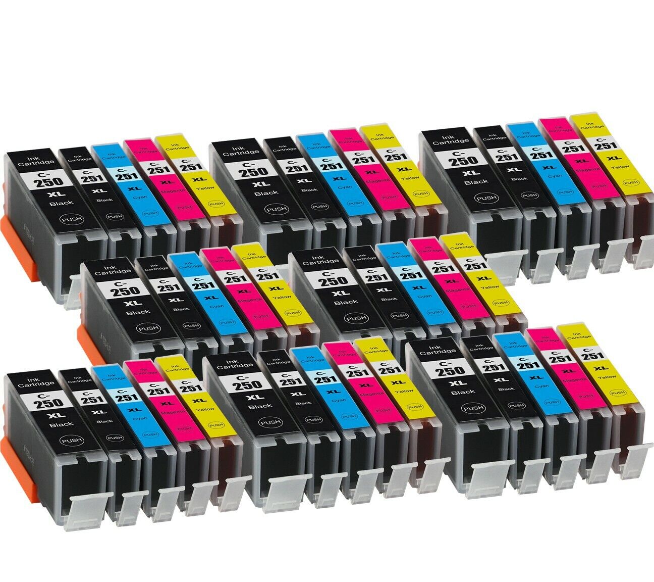 40P Replacement Ink Set for Canon PGI-250XL CLI-251XL MX920 MG5520 MG6420 iP7220