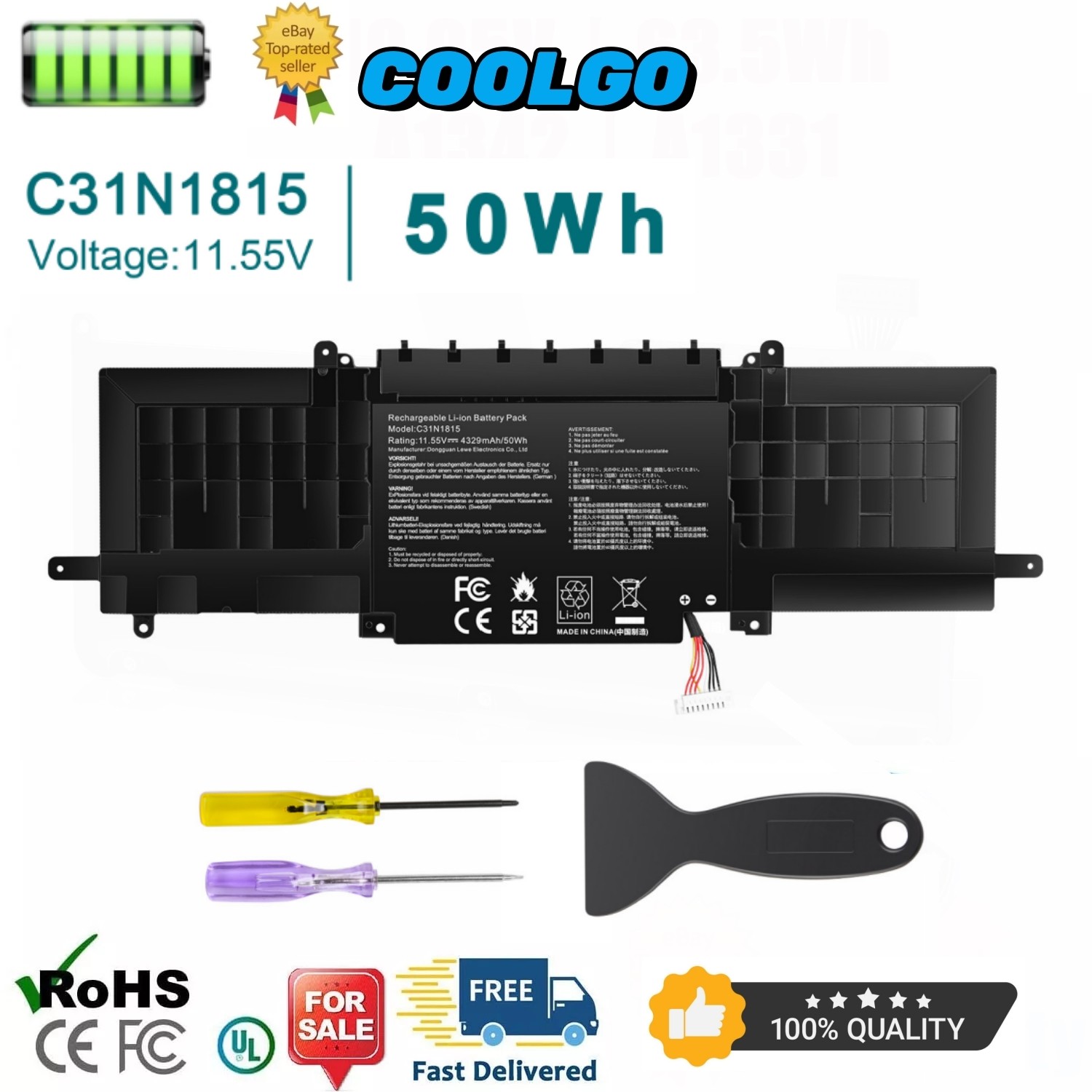 ✅C31N1815 Battery For ASUS Zenbook 13 UX333 UX333F UX333FA UX333FAC UX333FN 50Wh