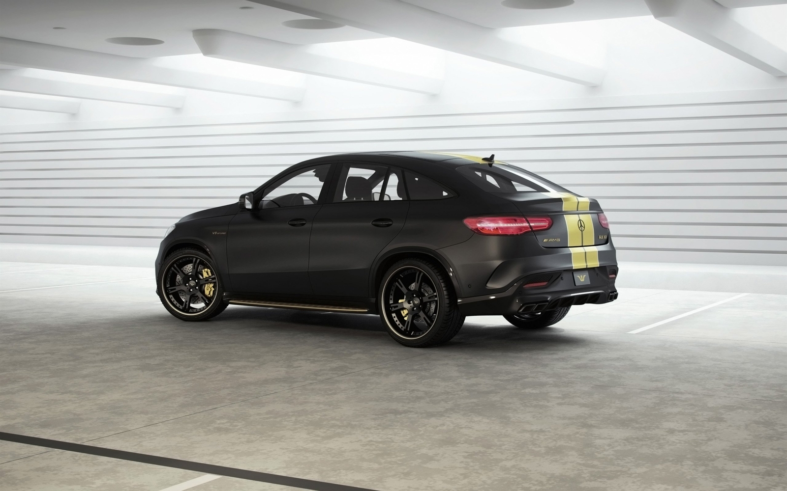 Cars 2015 wheelsandmore mercedes benz gle63 amg tuning Desk Mat Stitched