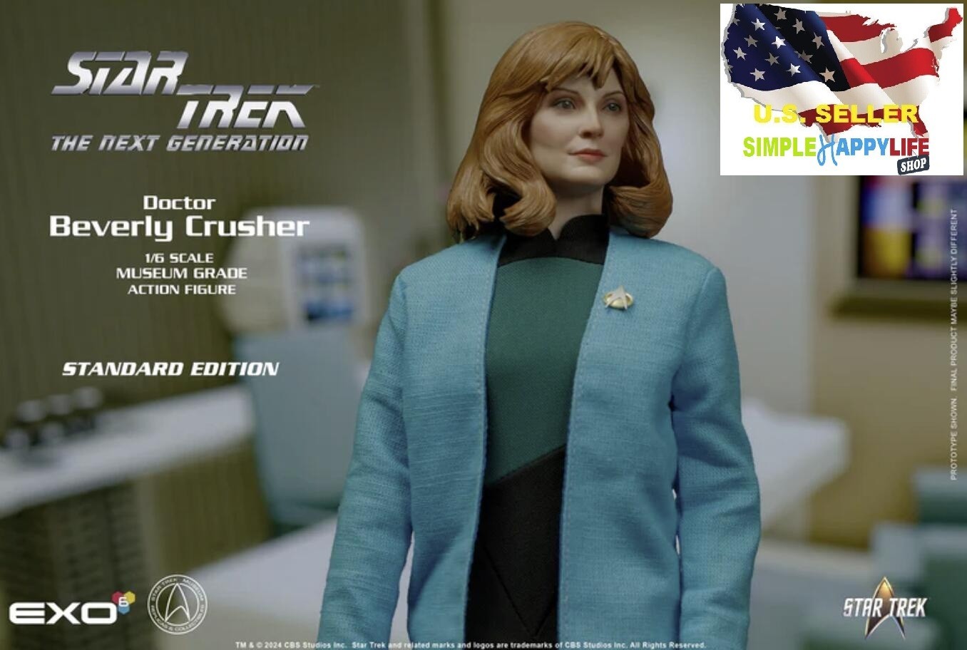 1/6 EXO-6 Star Trek TNG Cmdr Dr Beverly Crusher Standard Ed 12" FIGURE ❶USA❶