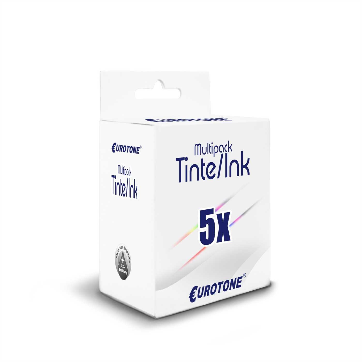 5x ECO Cartridge Replaces Canon CLI-8BK CLI-8C CLI-8M CLI-8Y PGI-5BK
