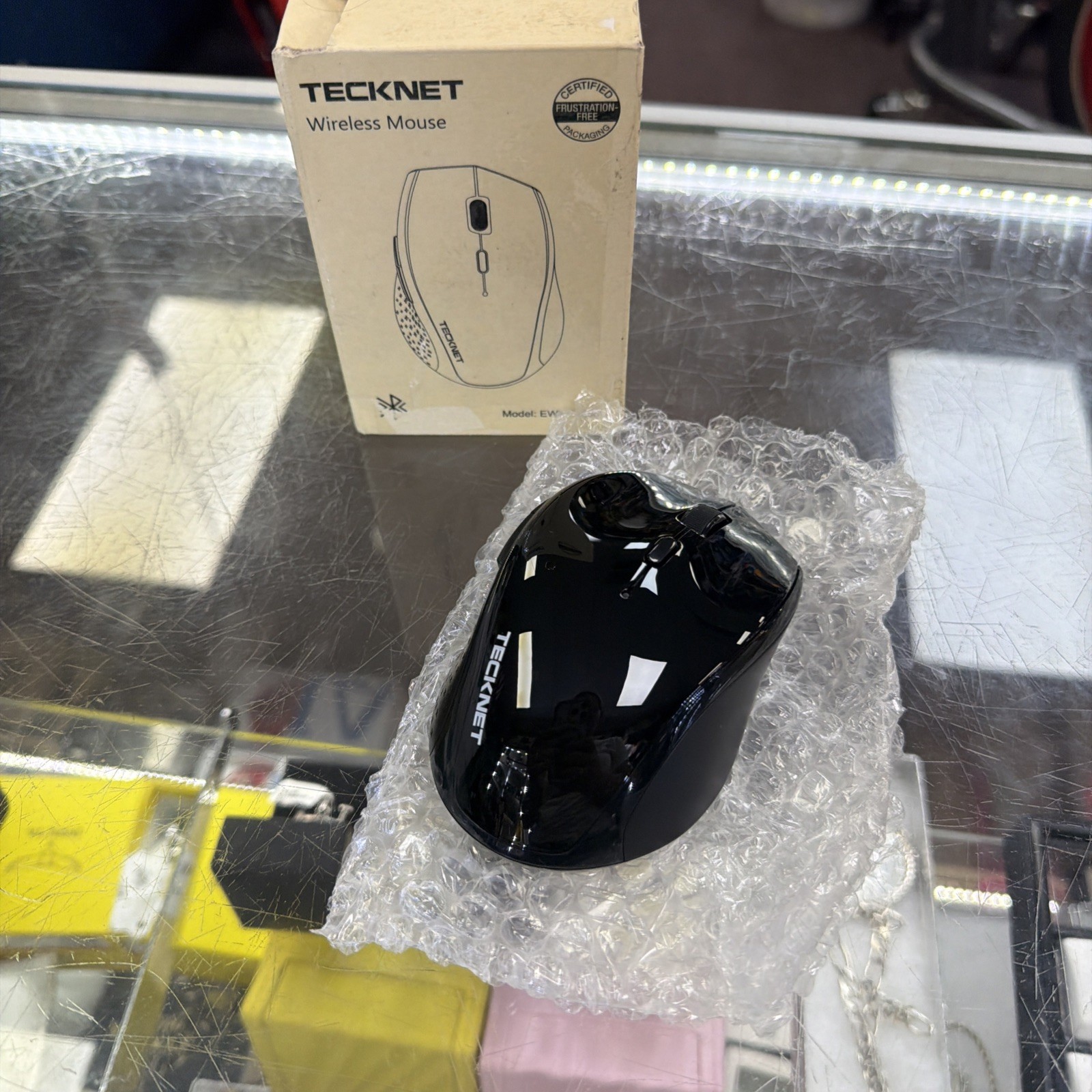 TeckNet Bluetooth Wireless Optical Mouse 1600 DPI 6-Button EWM01308 Black