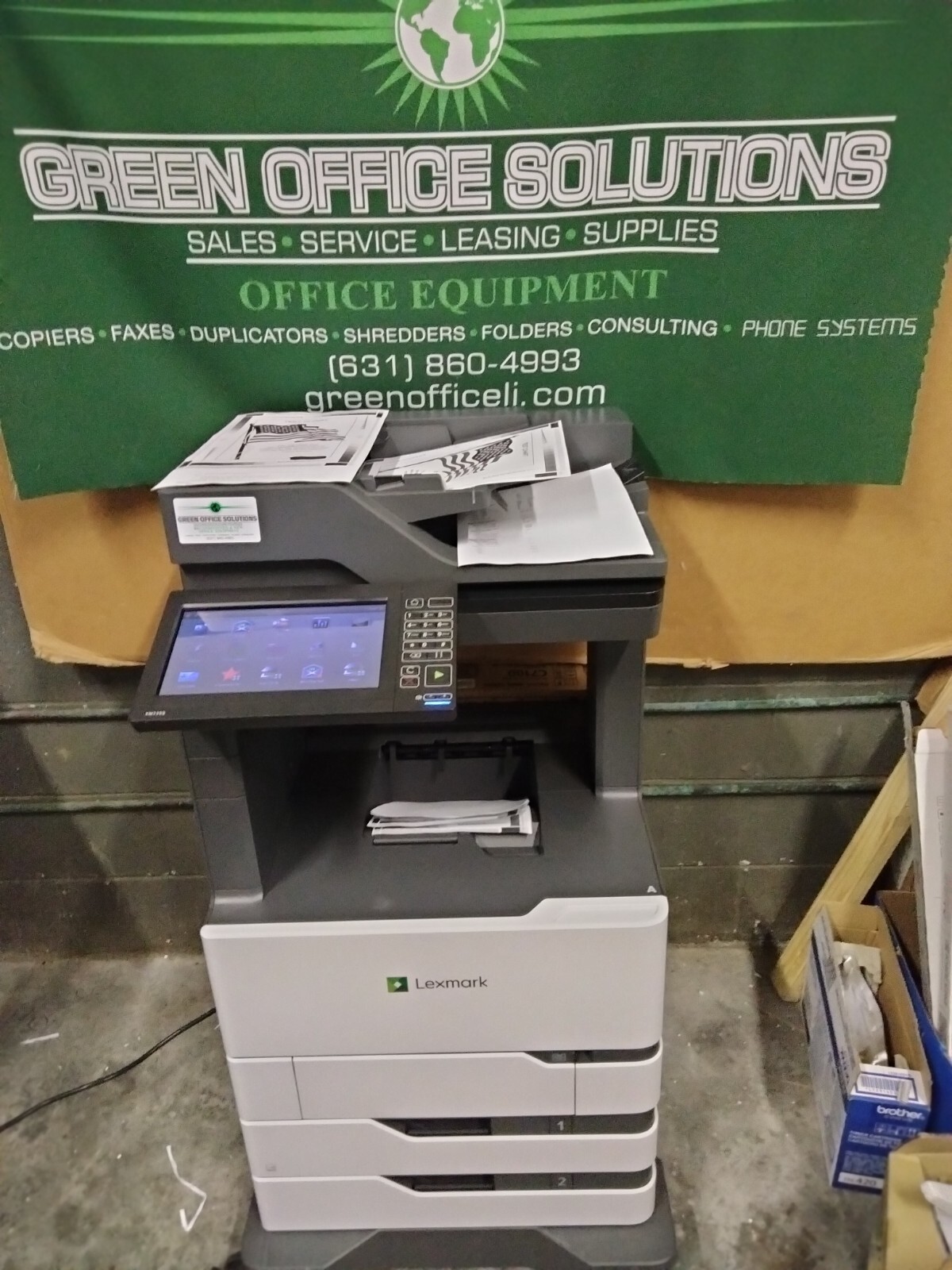 NEW Lexmark XM7355 HIGH SPEED Printer Copier Fax Scanner  Low Meter