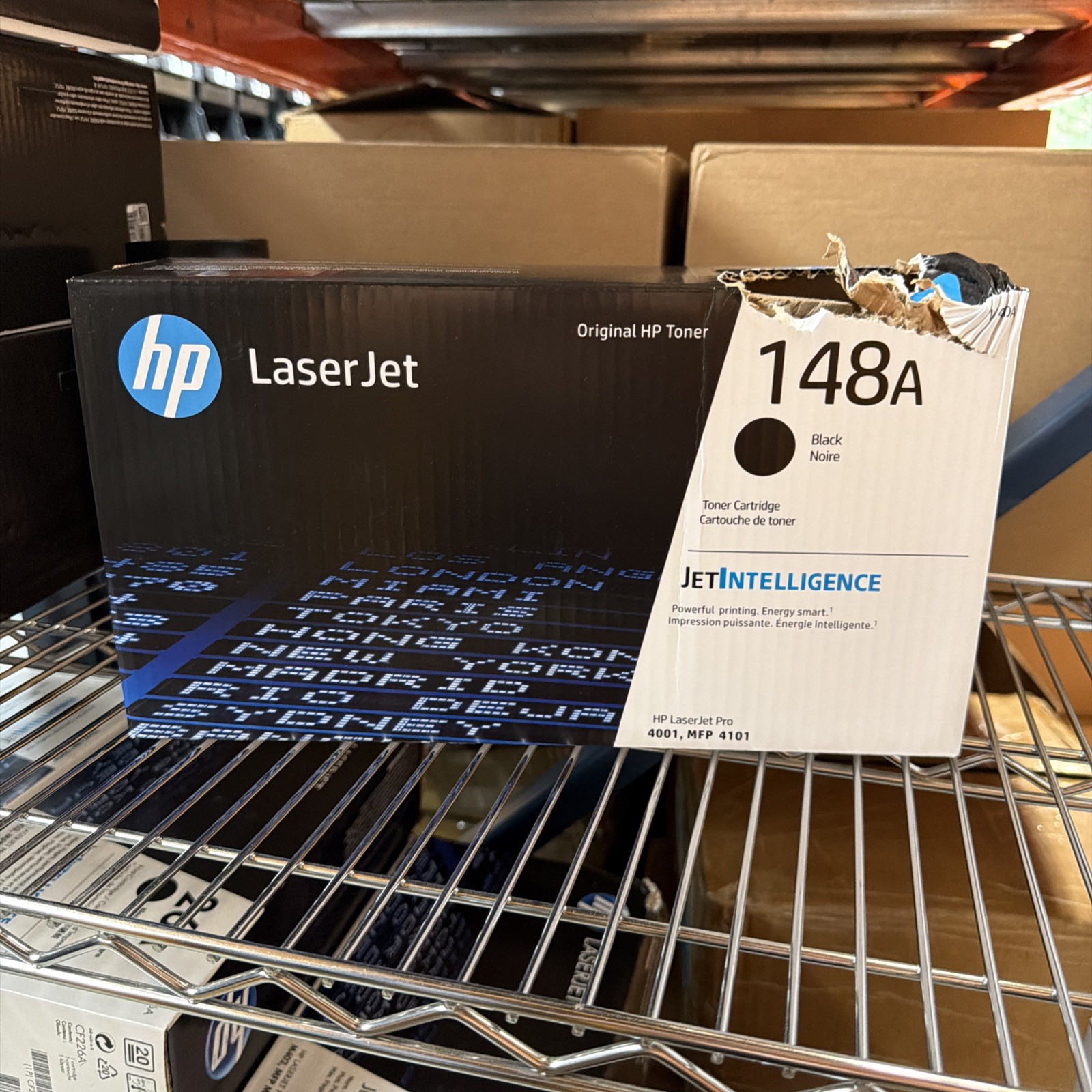 HP 148A Black Original LaserJet Toner Cartridge W1480A - New / Damaged Box