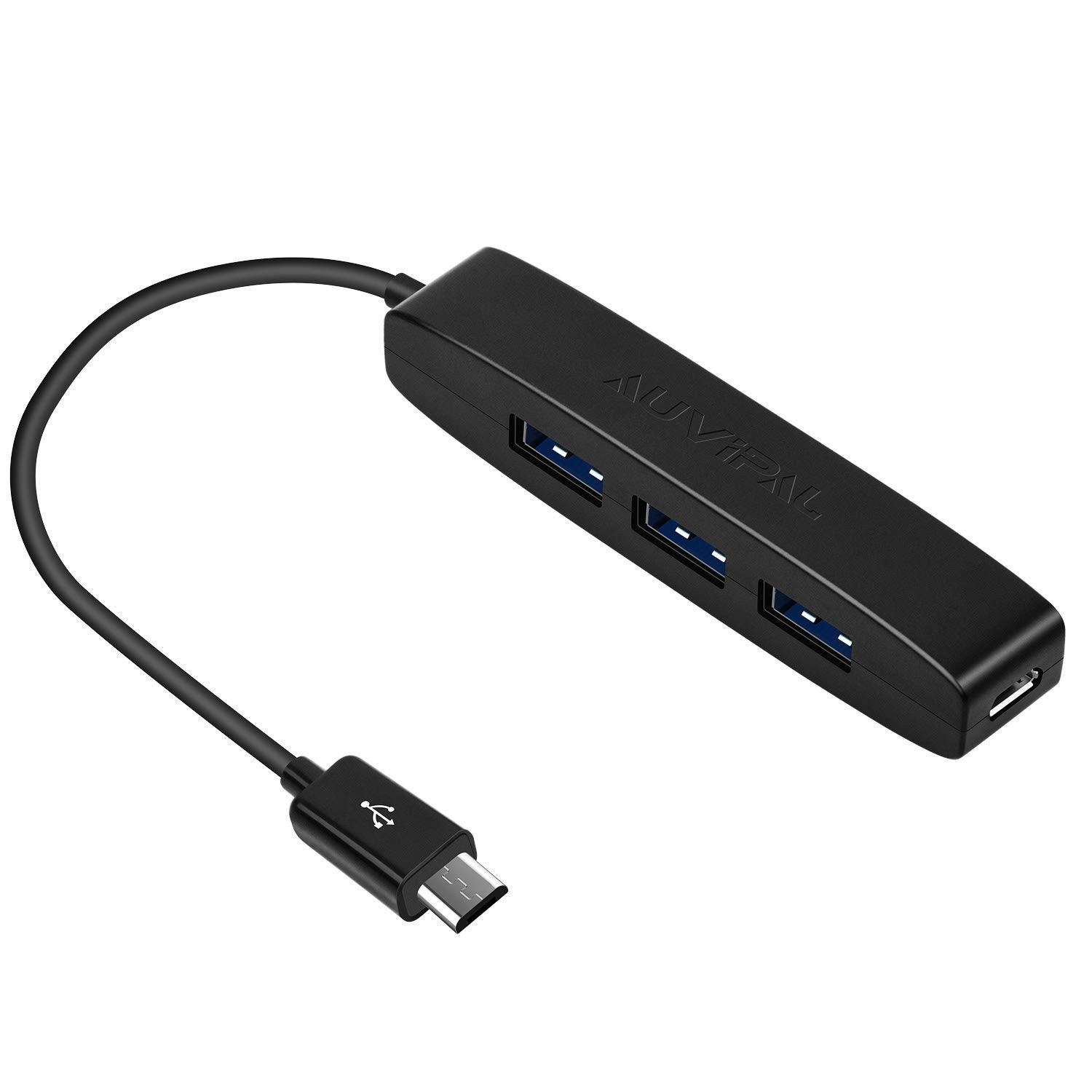AuviPal 3Port Micro USB OTG Hub Adapter 3 USB Ports + Power Port for Fire Sti...