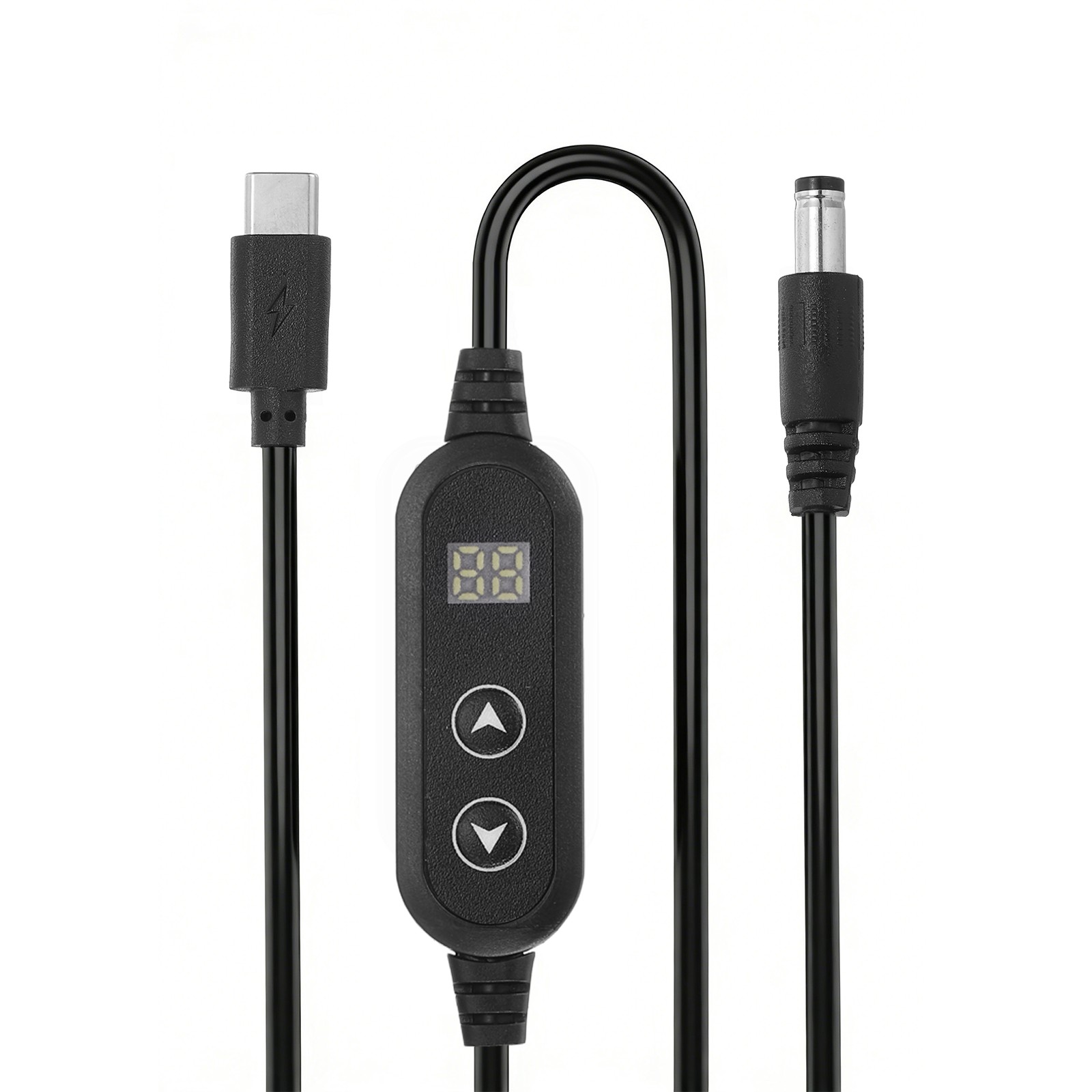 1.18m/3.9ft USB C to DC Adapter, 5V 9V 12V 15V 20V Adjustable PD Trigger Cable